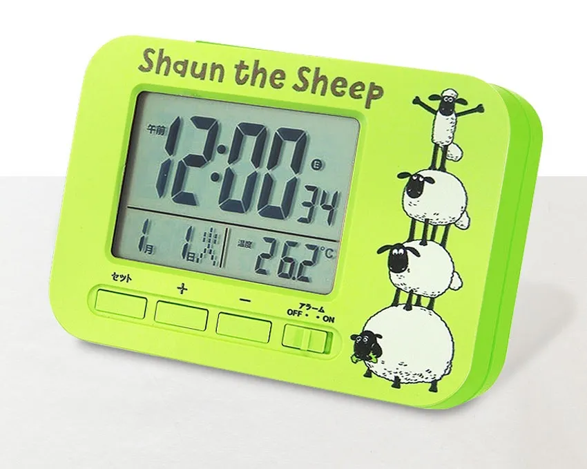 電波目覚まし時計  ひつじのショーン 型番：AC21010SS 型番：AC21011SS