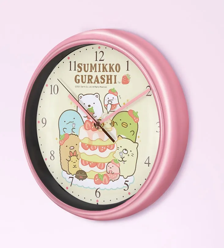すみっコぐらし 掛け時計 喫茶すみっコでいちごフェアー 型番：WC21047SXSG すみっコぐらし 掛け時計 26cm とかげとおかあさん 型番：WC21048SXSG