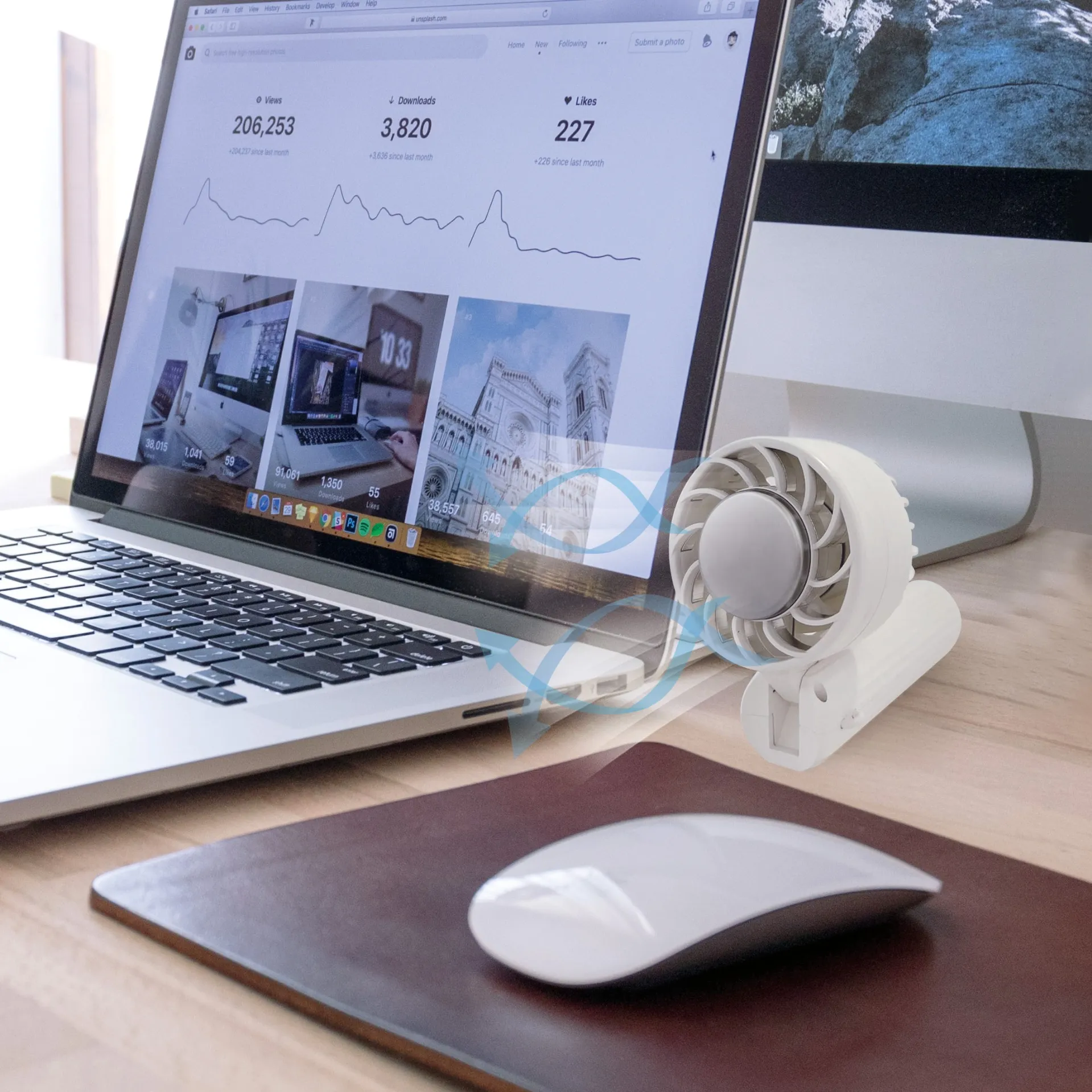 デスクトップファンにも